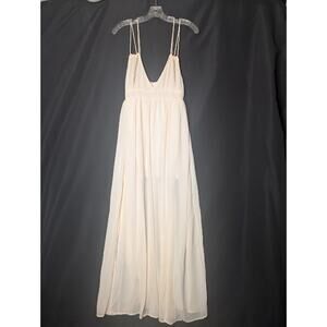 BLUSH BJ Womens balletcore bohemian fairycore mystical dress sheer size Medium